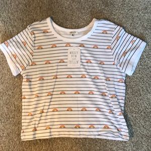 Striped Rainbow Crop Top